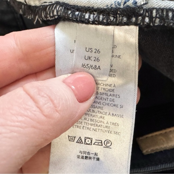 Anthropologie Pilcro The Demilune Boot Cut
Jeans Black Stretch Denim 26 980 - Picture 14 of 16